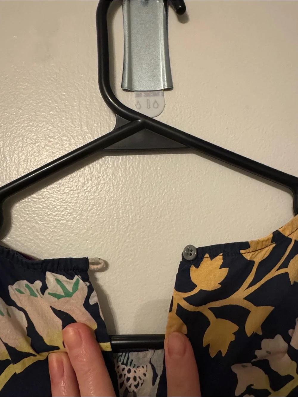J. Crew Liberty Fabrics Navy Floral Print Sleeveless Blouse